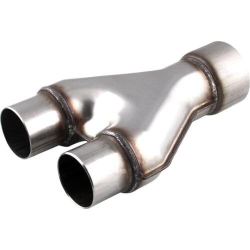 Universal Custom Car Exhaust Y-Pipe Stainless Steel exhaust Y type pipe adapter connector