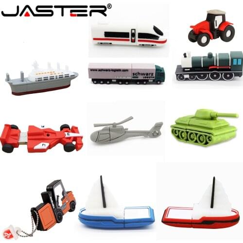 JASTER Pen Type Vehicle 2.0 USB Flash Drive Toy USB16GB 32GB 64GB 128GB hildrens Gift Flash Stick Aircraft High-Speed Rail