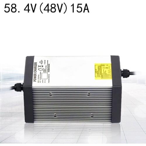 16S 58.4V 15A 14A 13A 12A 11A 10A Smart LifePO4 Charger For 48V (51.2V) Lithium ion lifepo4 Pack Ebike ecar hoverboard scooter