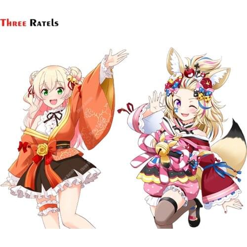 Three Ratels A468 Omaru Polka Hololive Vinyl Stickers Suitable For Luggage Laptop Skateboard Phone Decoration Auto Accessories