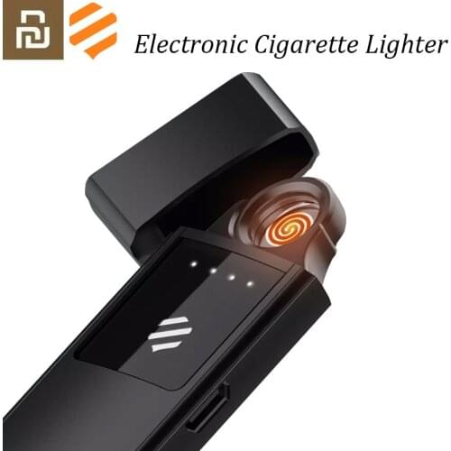 Youpin Beebest Metal Electronic Cigarette Lighter USB Rechargeable Touch Screen Windproof Cigarette Gadgets Men Secure No Fire