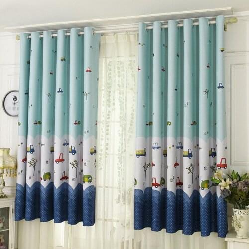 Car Shading Balcony Bedroom Curtain Foreign Trade Curtain Finished Products (2*2 Meters)