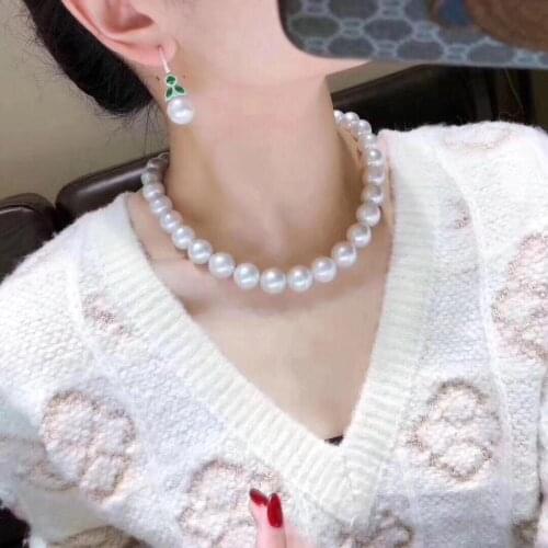 Pearls Necklaces Fine Jewelry 1123 Natural Fresh Water White Peals Necklaces for Women Fine Pearls Necklaces