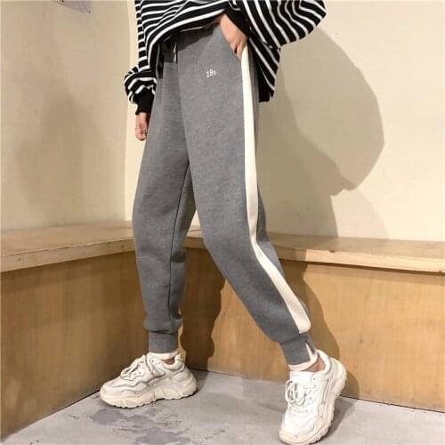 Sweatpants Women Winter Pants Thick Warm Plus Size Casual Baggy Black Harem Pant Women Korean Trousers Ropa De Mujer Pantalones