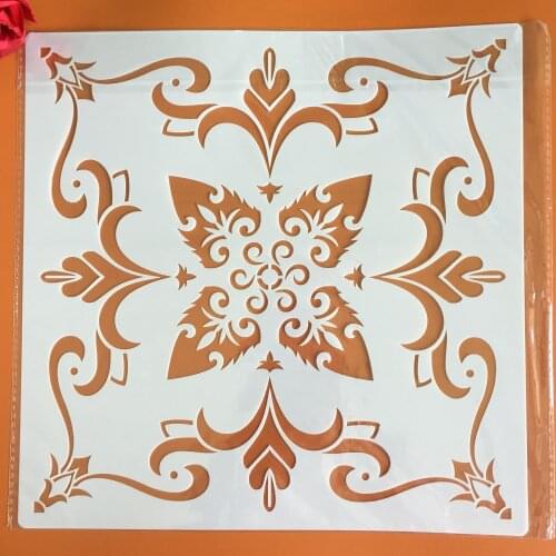 30 * 30cm Mandala Geometry DIY Layering Stencils Wall Painting Scrapbook Coloring Embossing Album Decorative Template for walls