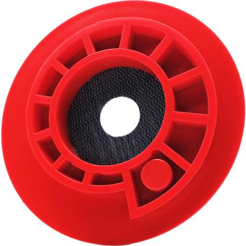 5 Inch 1 piece 125mm Hook and Loop Snail Lock Backer Pad White Plastic Backing Disc Diamond Polishing Pads Back Up Pad