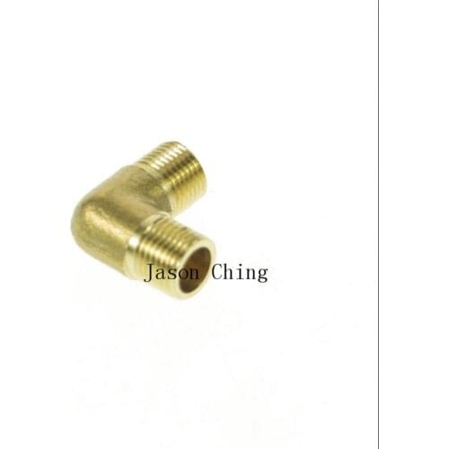 5PCS 1/4" BSPP Connection 90Degree Elbow Male Pipe Brass Adapter Coupler