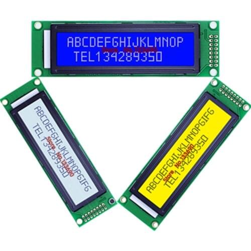 1PCS 202 20X2 2002 Character LCD Module Display Screen LCM Blue LCD with White LED Backlight for industrial device MCU 51 STM32