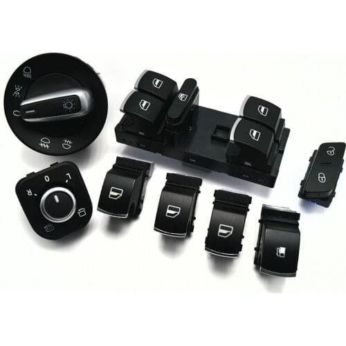 8 PCS Window headlight mirror fuel tank lock switch for VW Jetta Golf MK5 6 Tiguan CC 5ND959565A 5ND941431B 5ND959857 1KD959833