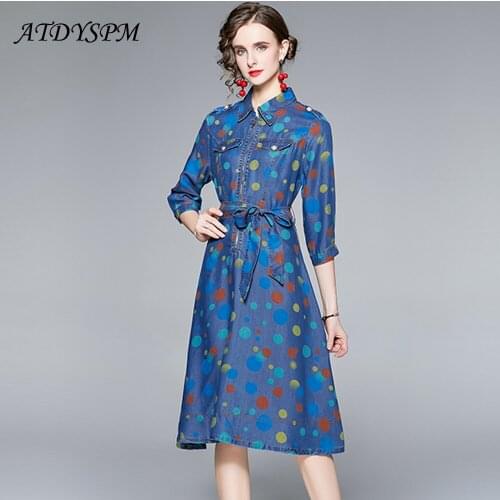 ATDYSPM Fashion Denim Dresses