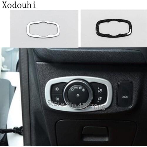 Car detector styling cover front fog light switch inner inside Trim frame lamp panel 1pcs For Ford Focus 2018 2019 2020