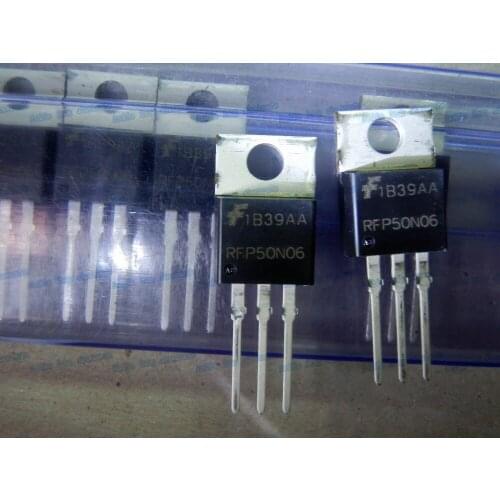 Free shipping 10PCS RFP50N06 50A, 60V, 0.022 Ohm, N-Channel Power MOSFETs
