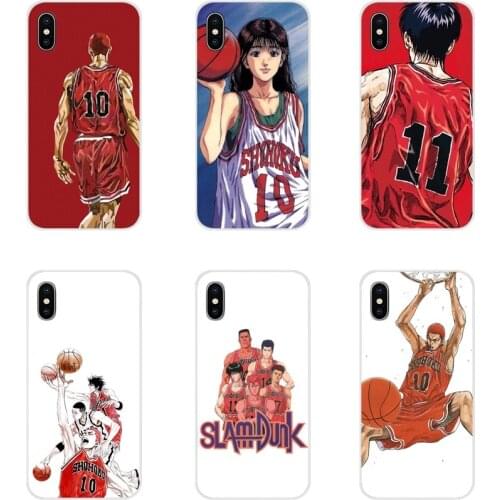 Anime Slam Dunk Accessories Phone Cases Covers For Xiaomi Mi4 Mi5 Mi5S Mi6 Mi A1 A2 A3 5X 6X 8 CC 9 T Lite SE Pro