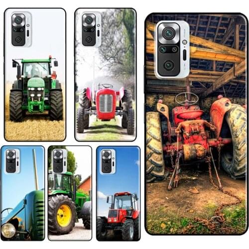 Farm Vehicle Tractor Case For Xiaomi Redmi Note 9 Pro 7 8 8T 9S Note 10 Pro Cover For Redmi 9 9T 9C 9A 8A 7A