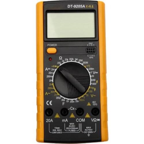 Digital Multimeter, 32 Range Gears, 1999 Display, Voltage Tester Volt Ohm Amp Meter with Capacitance and Resistance Test