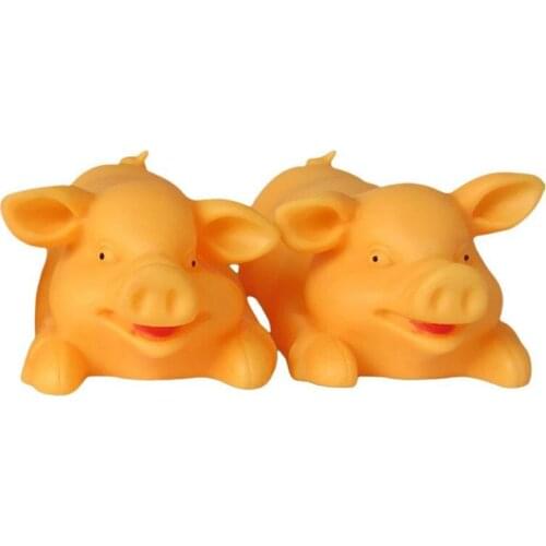 Rubber Pig Dog Toy Interactive Chewing Toys Cleaning Teeth Grunting Large Dog Accessories Pet Supplies Lovely Fun Pets Plaything