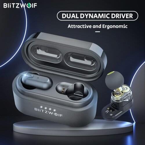 [Dual Dynamic Driver] Blitzwolf BW FYE7 TWS Earbuds bluetooth-compatible In-ear Wireless Earphones Pro Bass Stereo Hifi Music