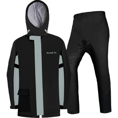 Breathable And Not Stuffy Motorcycle Cycling Thicken Raincoat Rain Pants Waterproof Jacket Cloak