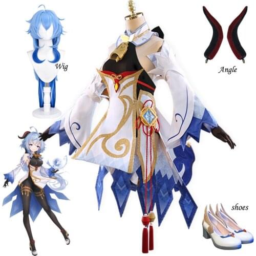 Game Genshin Impact Cosplay Ganyu Costume Genshin Impact Ganyu Cute Cosplay Halloween party costumes