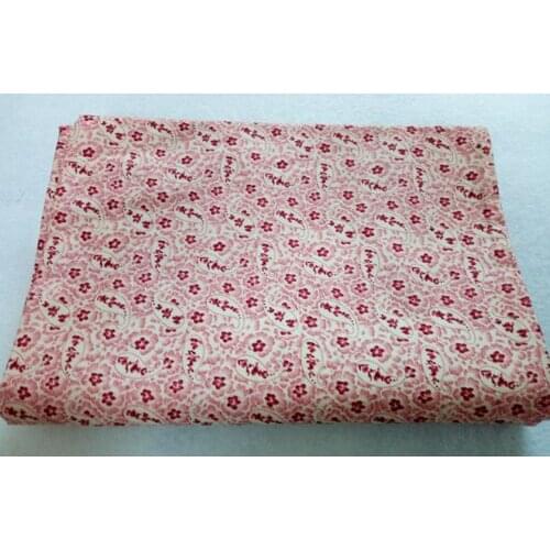 Brand Graceful 50x145cm All-over Pink Ruyi Flowers Printed Cotton Poplin Fabric For DIY Sewing Quilting Baby Clothing Bedding