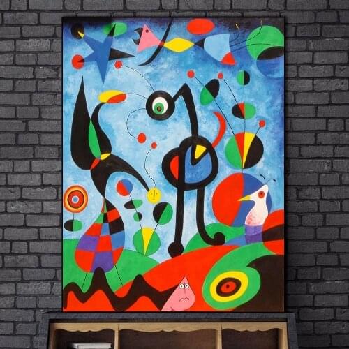 The Garden 1925 By Joan Miro Famous ArtWork Reproductions Abstract Canvas Paintings Of Joan Miro Wall Pictures Home Wall Decor