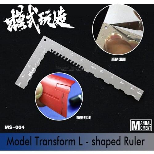Gundam Model Transform Cutting Scribed Line L - shaped Ruler