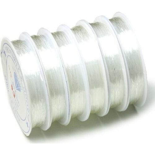 LNRRABC Hot 1 Roll 0.5-1.0MM Strong Stretchy Elastic Rope Transparent String Cord Beading Bracelet/Necklace Drop Shipping