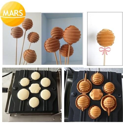 Mars Commercial Use Electric Lolly Waffle Sticks Makers 220v 110v Cakes Pops Machines Baker Iron Mold Making Pan Equipment