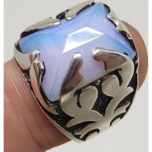 Fashion Exquisite White man wedding rings rings for wedding mens ring engagement rings Trendy Geometric Cocktail Rings Size 6-10