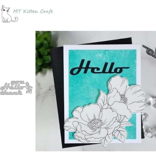 MT Craft Metal Cutting Dies Basic words Scrapbooking Photo Album Decorative Embossing Stencil Paper Cards Making Crafts Die Cut