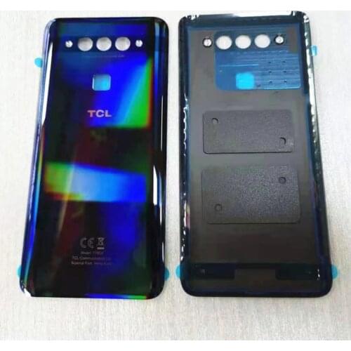 Original For TCL Plex T780H Back Battery Glass Cover Door Housing Case Rear Glass + Adhesive Sticker Parts Replacement