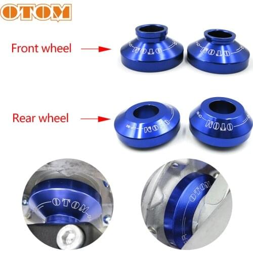 OTOM Motorcycle Hub Bushing Spacer Wheel Gasket Dustproof Waterproof Front Rear Axle Aluminum Cover For HONDA CR CRF 125 250 450