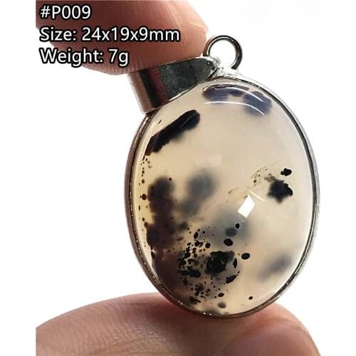 Top Natural Chalcedony Crystal Pendant Jewelry For Women Man Healing Love Luck 24x19x9mm Beads Oval Stone Silver Gemstone AAAAA
