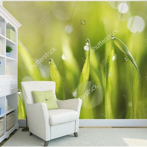 Custom natural scenery wallpaper,green fresh grass,3D photo mural for the living room bedroom wall wallpaper