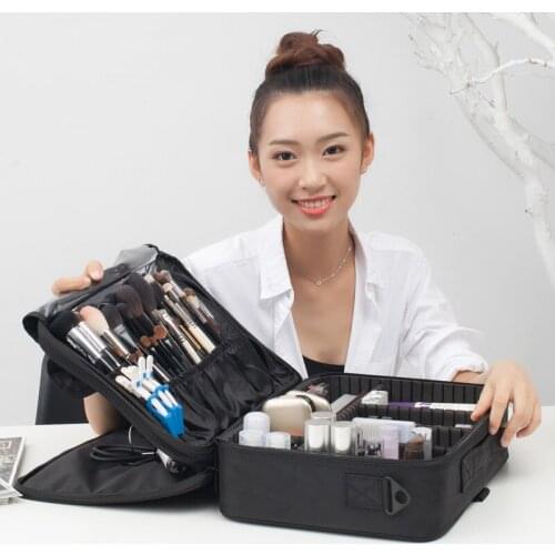 Professional Makeup Bag Women Cosmetic Case High Quality Oxford Female Korean Make Up Box Large Capacity Travel Wash Bag