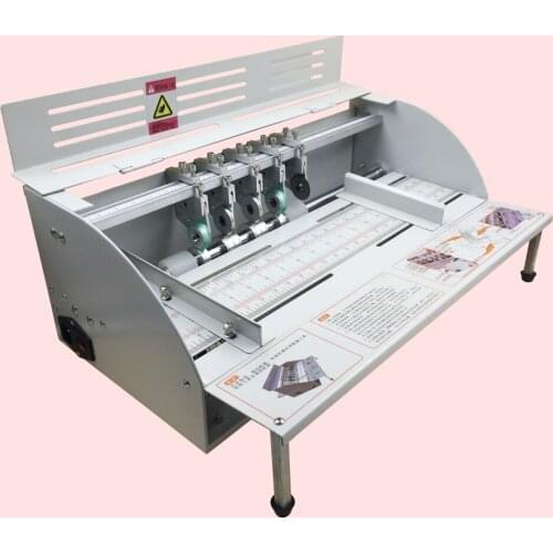 R500 creasing machine, electric creasing machine, card folding machines, color pages dashed machine