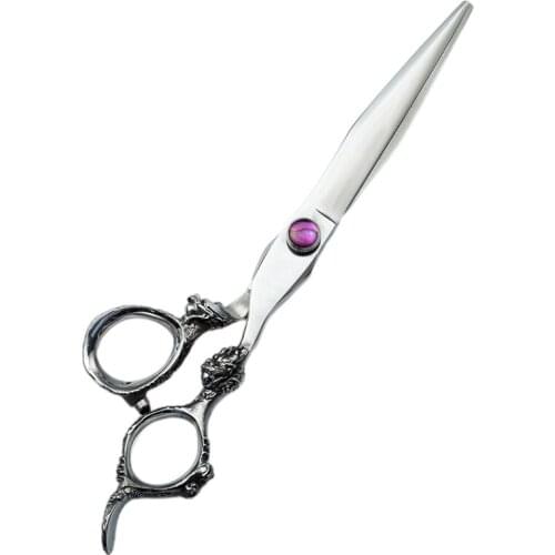 7 Inch Japanese Stainless Steel 440c Salon Pet Hairdressing Hair Cutting Shears Dog Grooming Scissors