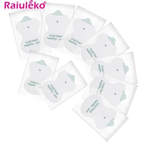 20/10PCS Self Adhesive Replacement Tens Electrode Pads Gel Square Muscle Stimulator Electric Digital Machine Massager Sticker