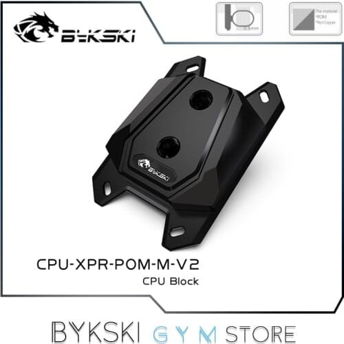 Bykski CPU Water Block POM, Liquid Cooler For AMD Ryzen3/5/7 X470/AM/FM Series, CPU-XPR-POM-M-V2