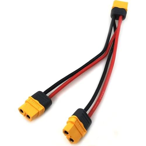 XT60 Parallel Battery Connector Parallel Charging Wire Dual Extension Y Splitter Wire for RC Battery ISDT ToolkitRC Hota Charger