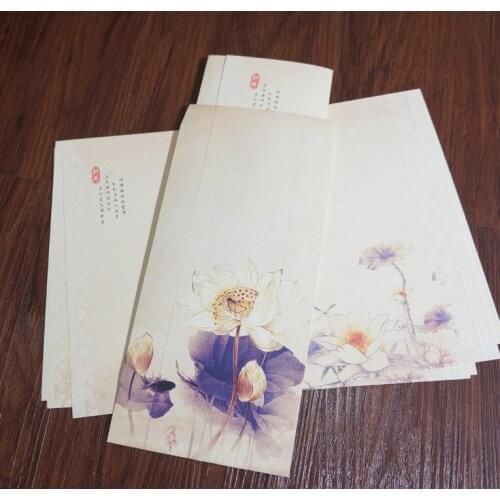 1pcs Age Square Vintage Chinese Lettering Envelope Clearance Set