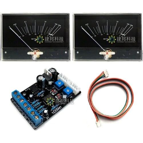 2pcs M-5000R VU Meter + 1pcs Driver Board Amplifier Head DB Level Meter HI-FI HIFI Fever Audio Amplifier Original