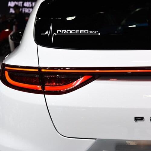 2 Pcs Window Vinyl Decals Car Styling Self Adhesive Emblem Car Stickers For Kia Proceed