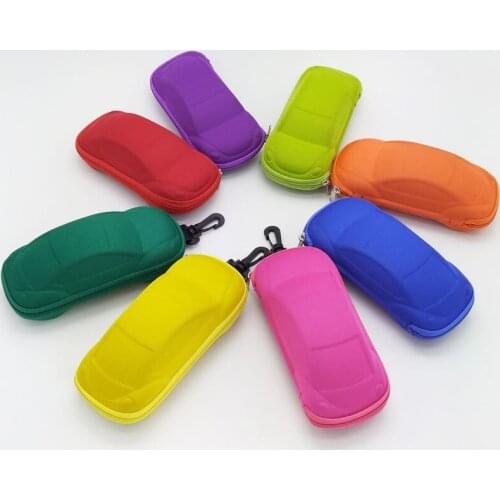 2020 Hot Sale Newest Kids Children Car Shaped Glasses Case Toddler Fashion Portable Lightweight Case Box