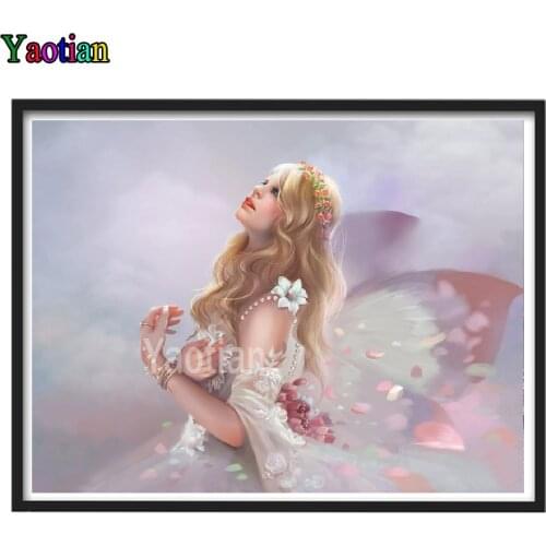 5D DIY Diamond Painting Cartoon Butterfly Fairy Full Square Round Diamond Embroidery Mosaic Cross stitch Kits Paint Home Decor