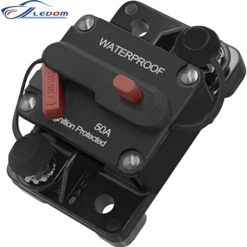 30A-300A AMP Circuit Breaker Fuse Reset 12-48V DC Car Boat Auto Fuse Box Fuse Car Fusibles Amplificador Waterproof