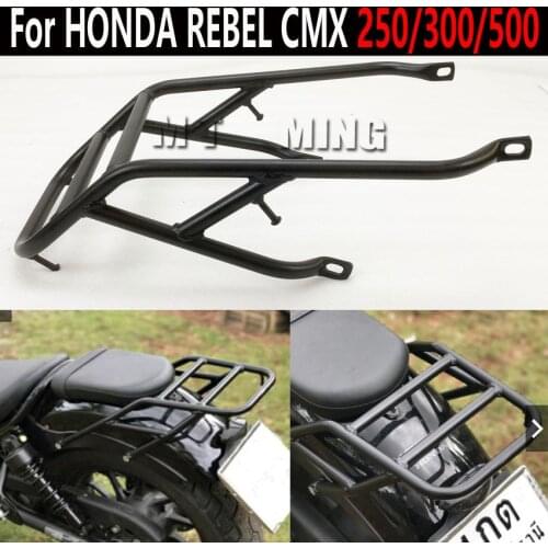 Motorcyle Rear Carrier Fender Luggage Rack Passenger Grab Handle For Honda Rebel CMX500 CMX300 rebel 250 2017-2020 Accessories