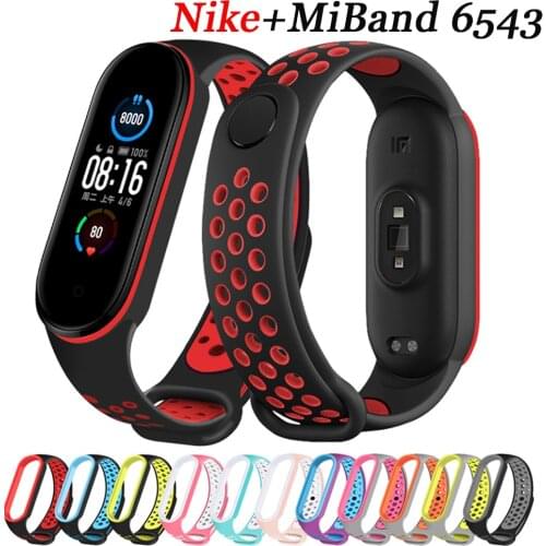 Bracelet for Xiaomi Mi Band 5 6 smart watchband for miband 4/5 Sports Breathable Wrist belt Silicone correa mi band 4 3 Straps