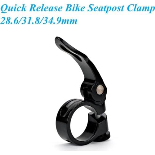 Bike Seatpost Clamp Quick Release mtb Mountain Bicycle Seat Tube Clip 28.6/31.8/34.9mm Bike Parts