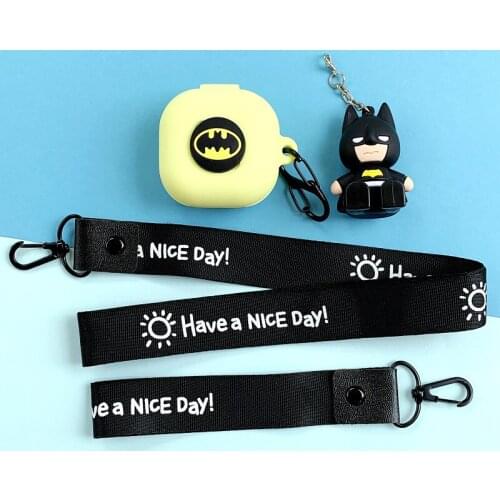 Keychain Cover for Samsung Galaxy Buds Live Case Shell Accessories Anti-drop Shockproof Soft Silicone Earphone Protector Case